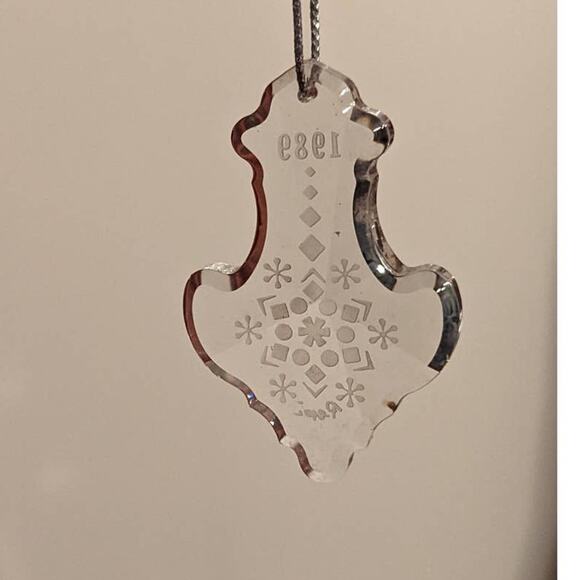 Genuine Fine Crystal Christmas Ornament Signed Pepi Herrmann - Picture 6 of 7